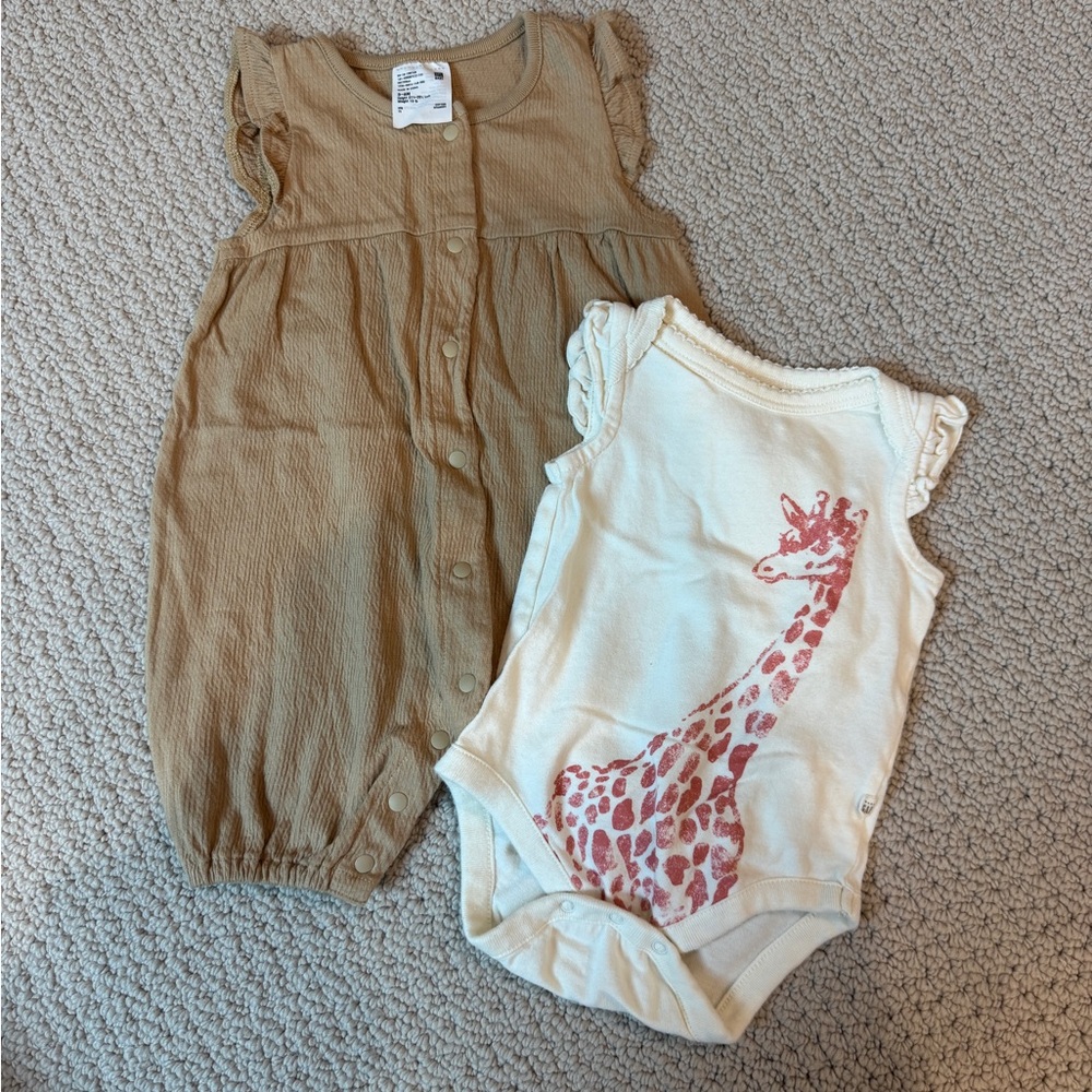 Uniqlo & Baby Gap One Pieces 3-6months